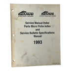 Service Manual Index & Bulletin for Mercruiser (1993) 90-806537930 693