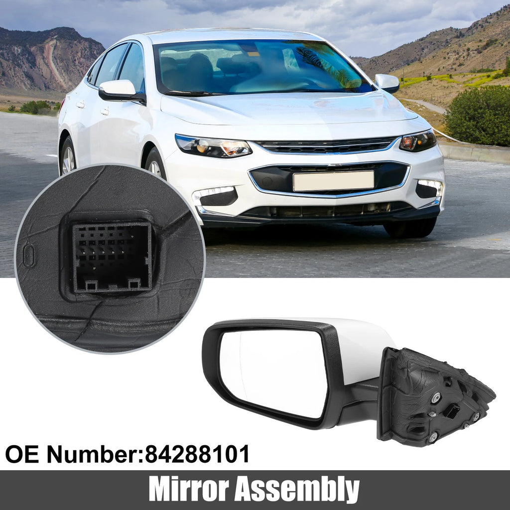 7 Pin Left Side Exterior Door Mirror Assembly for Chevrolet Malibu (2008–2012)