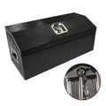 30" x 13" Black Aluminum Tool Box for Pickup Trailer (Fits Most Models)