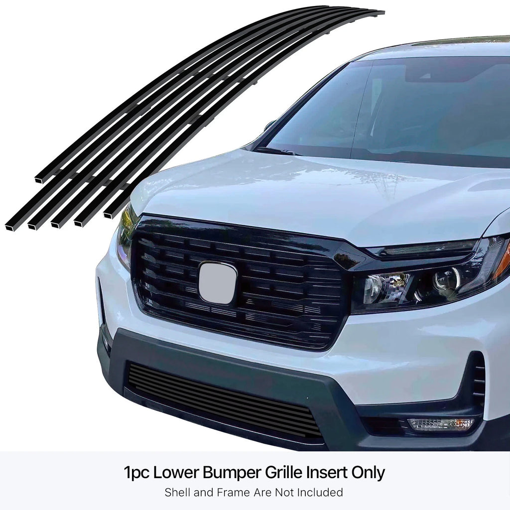 Stainless Steel Black Billet Grille Insert for Honda Ridgeline (2021-2026)