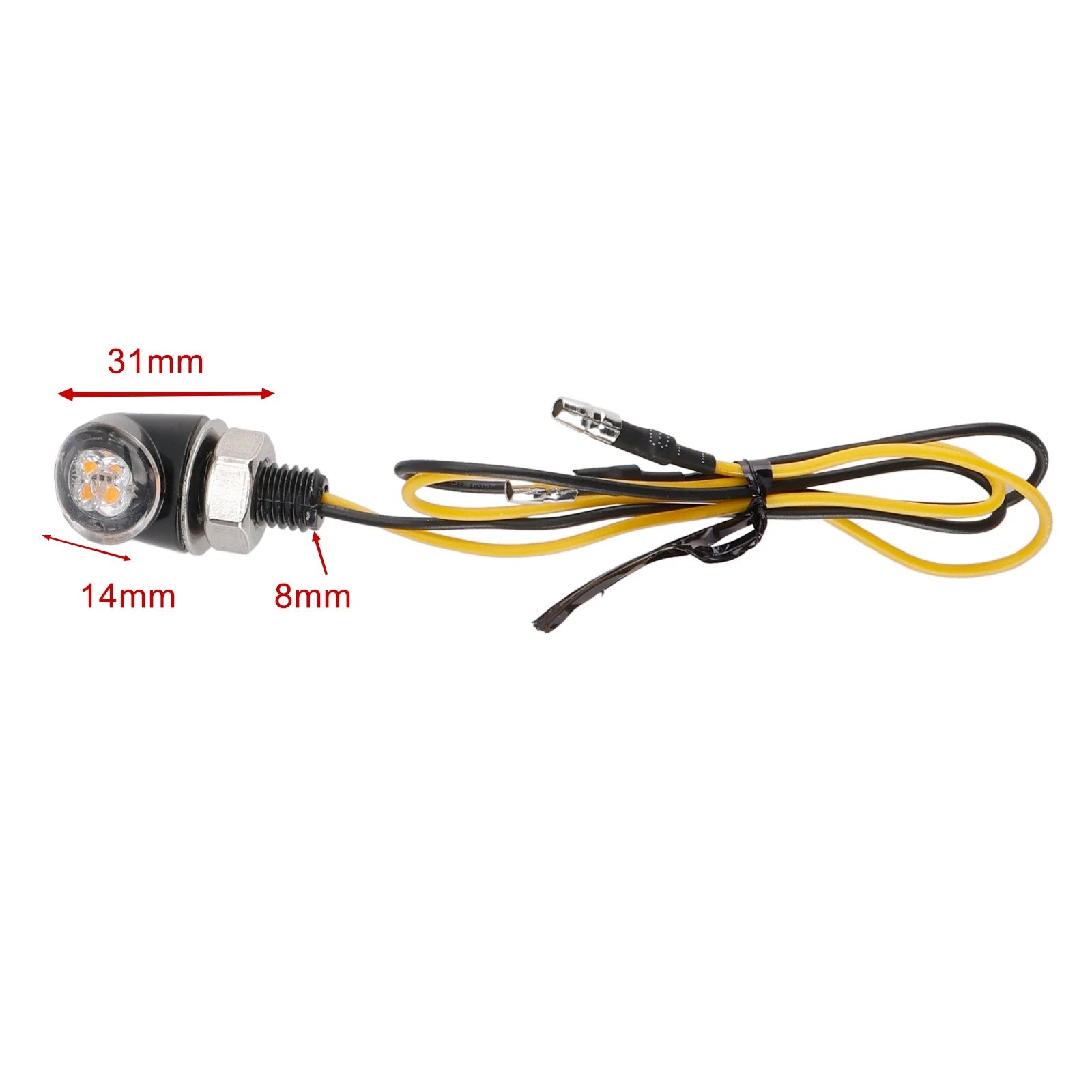 12V LED Turn Signal Indicator Light 8mm for Honda Motorcycle (Universal)