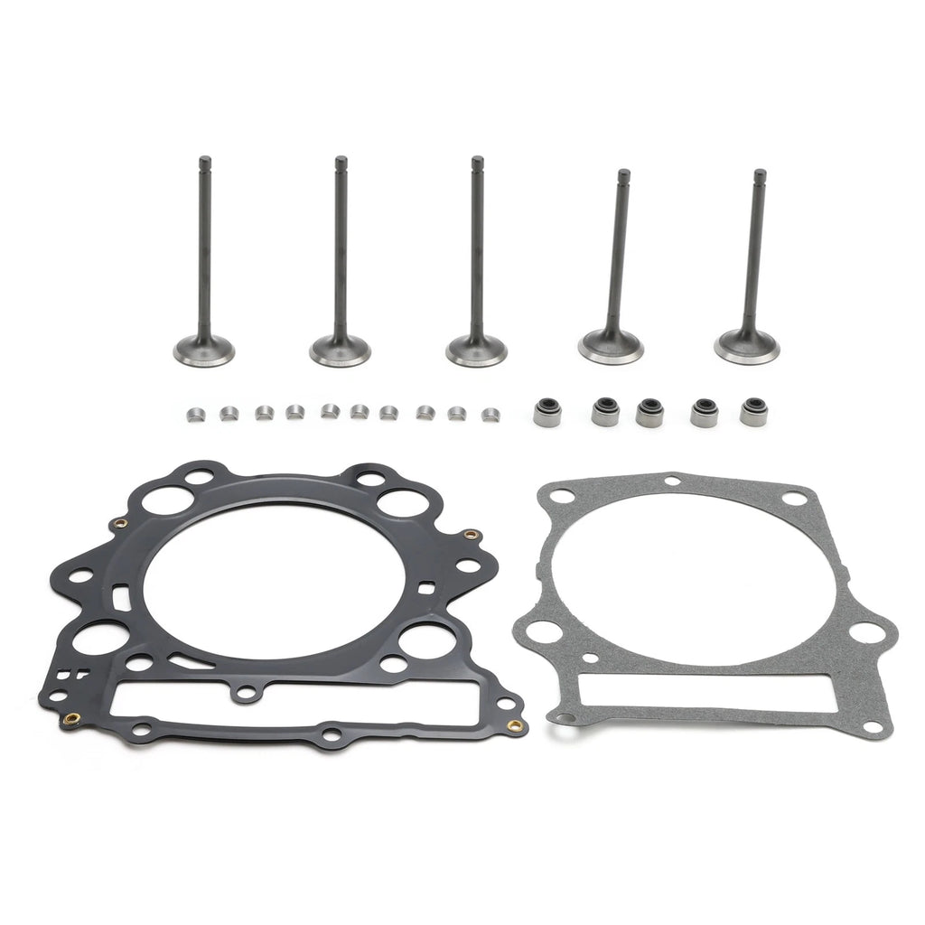 Cylinder Head Valves Seals Gaskets Kit for Yamaha YXR660R Rhino 660 (2004–2007)