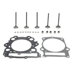 Cylinder Head Valves Seals Gaskets Kit for Yamaha YXR660R Rhino 660 (2004–2007)