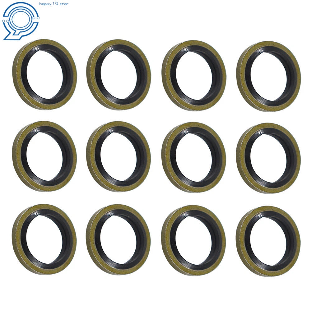 Set of 12 Fuel Line Sealing Washers for Cummins (12V 24V)