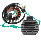 Magneto Stator + Regulator Rectifier + Gasket for Yamaha YFM450FWA Kodiak 450 (2003–2014)