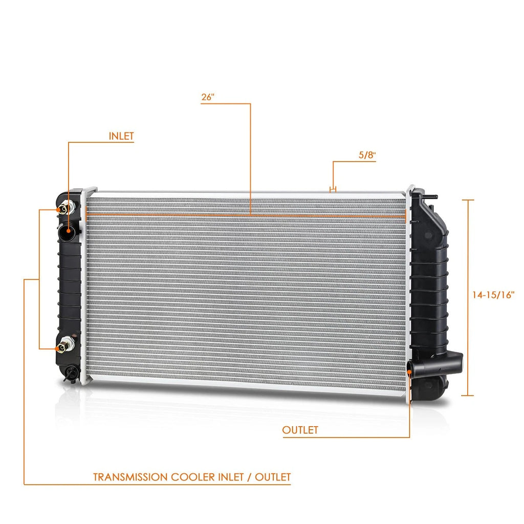 Radiator for Skylark/Corsica/Grand Am 2.2L 2.3L 3.1L (1992–1993) DPI-1341