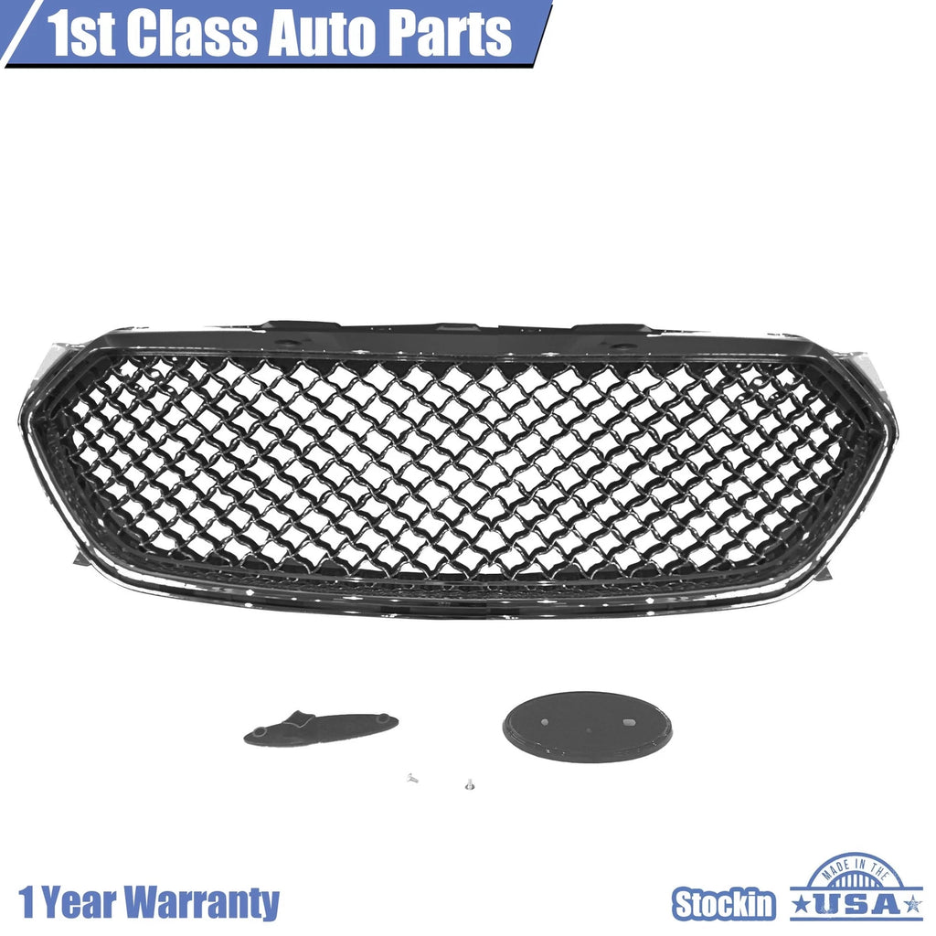 Front Upper Grille for Ford Taurus (2013–2019) Carbon Fiber Style
