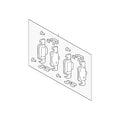 Set of 4 Rear Disc Brake Pads for Mercedes (0004207203)