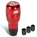 J2 Barrel Type Aluminum 6-Speed Manual Shift Knob Red for