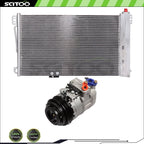 Condenser & Compressor for Mercedes-Benz CLK320, SLK55 AMG (2003–2008)