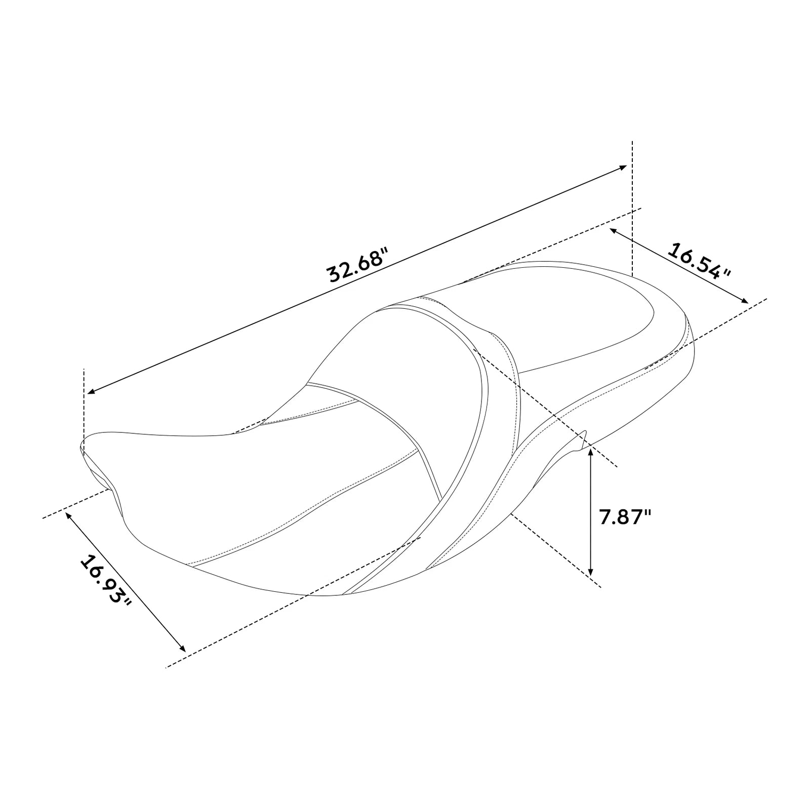 Driver Passenger Seat for Indian Chieftain Chief Classic (2014–2024)