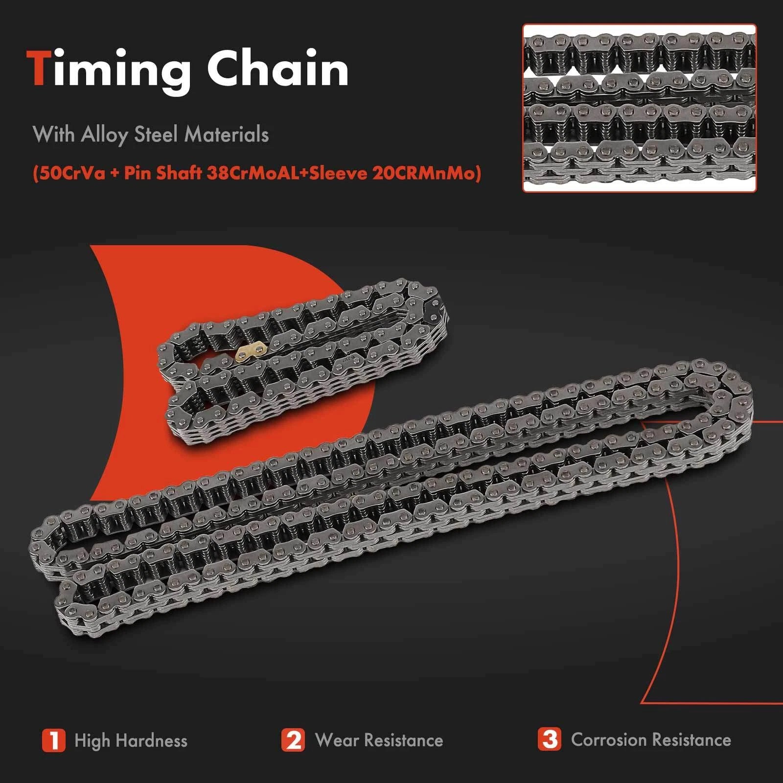 8x Timing Chain Kit for Nissan Sentra Juke (2013-2018)