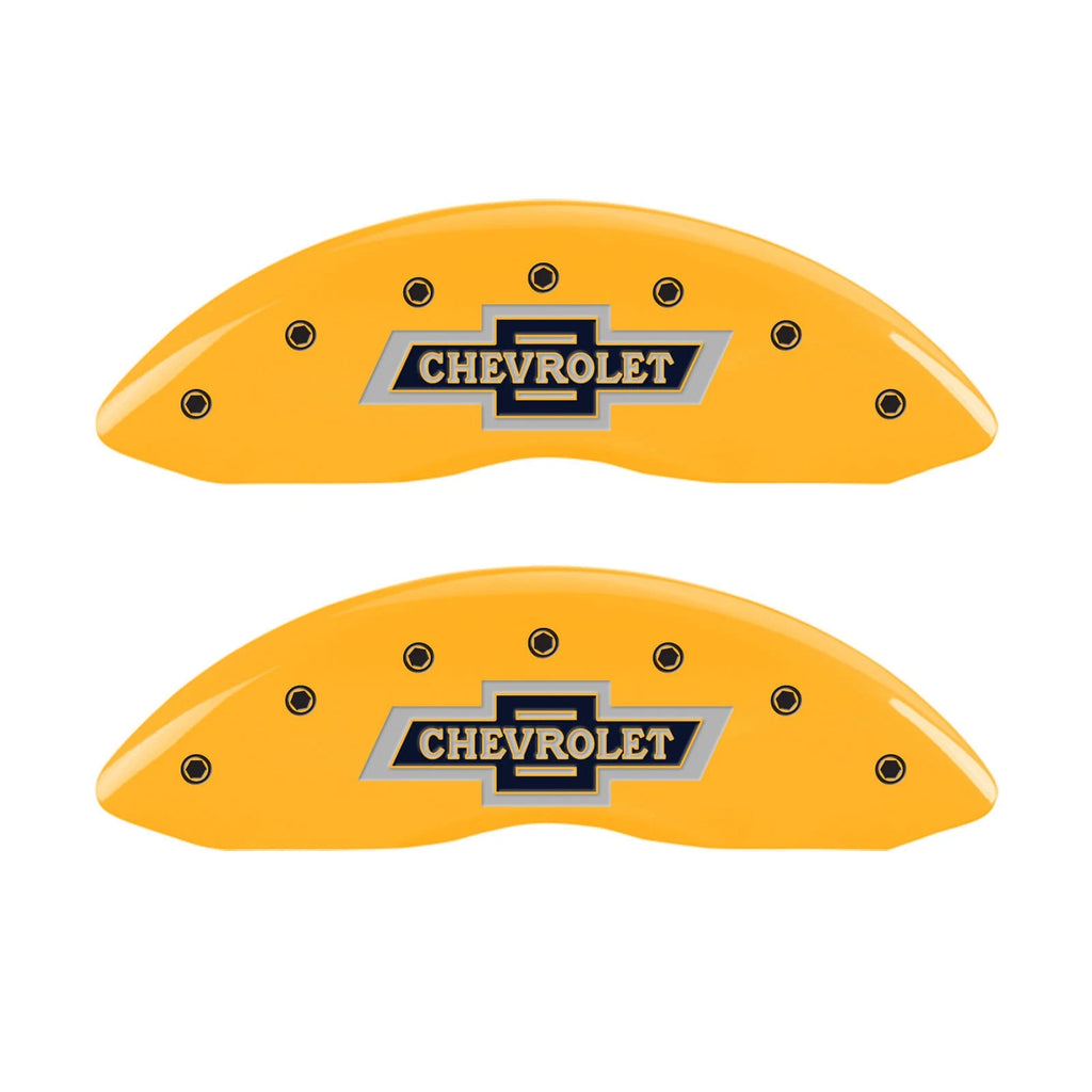 Set of 4 Yellow Caliper Covers for 24-25 Chevrolet Equinox EV