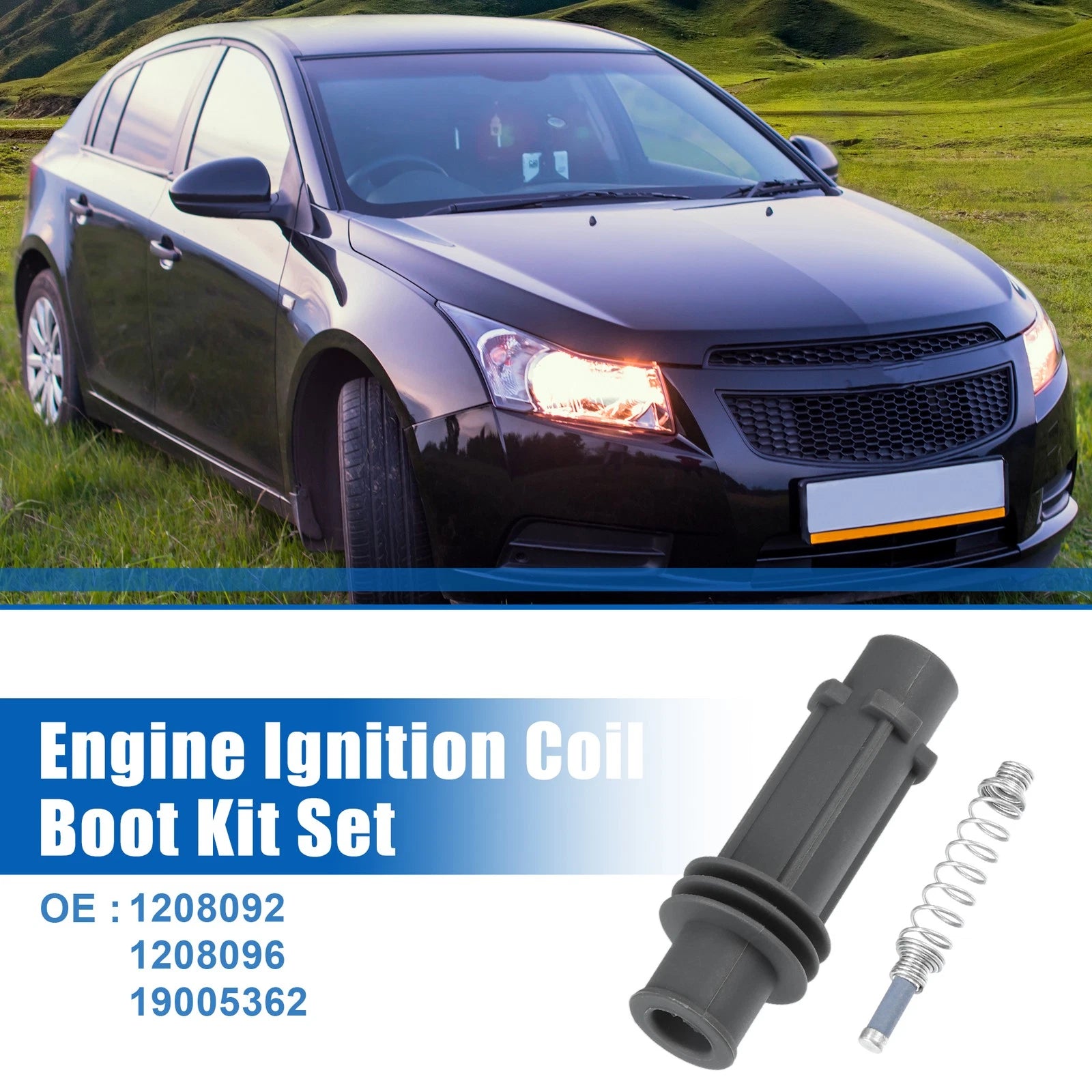 Set of 4 Ignition Coil Boot Kit No.1208092/1208096/19005362 for Chevrolet
