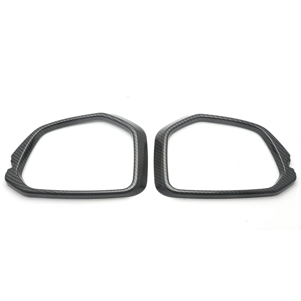 Carbon Fiber Pattern Mirror Rear View Bezel Trims for Honda Civic Type R (2016-2019)