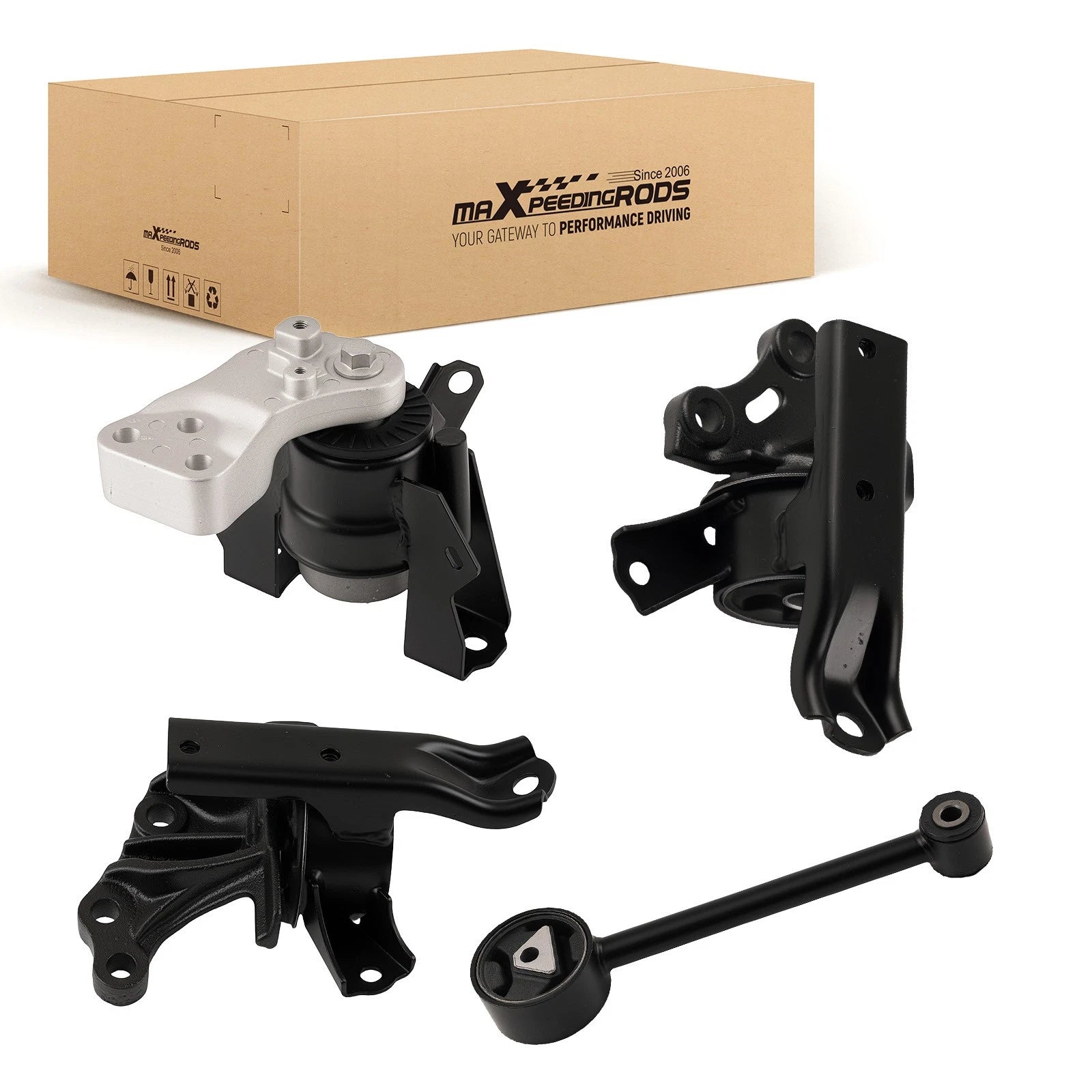 Set of 2 Motor & Transmission Mounts for Mitsubishi Mirage 1.2L (2014–2022) 2910A318