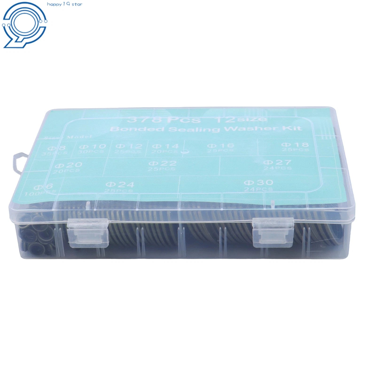 378 Piece Sealing Washer Kit for Multiple Makes and Models (M6-M30)