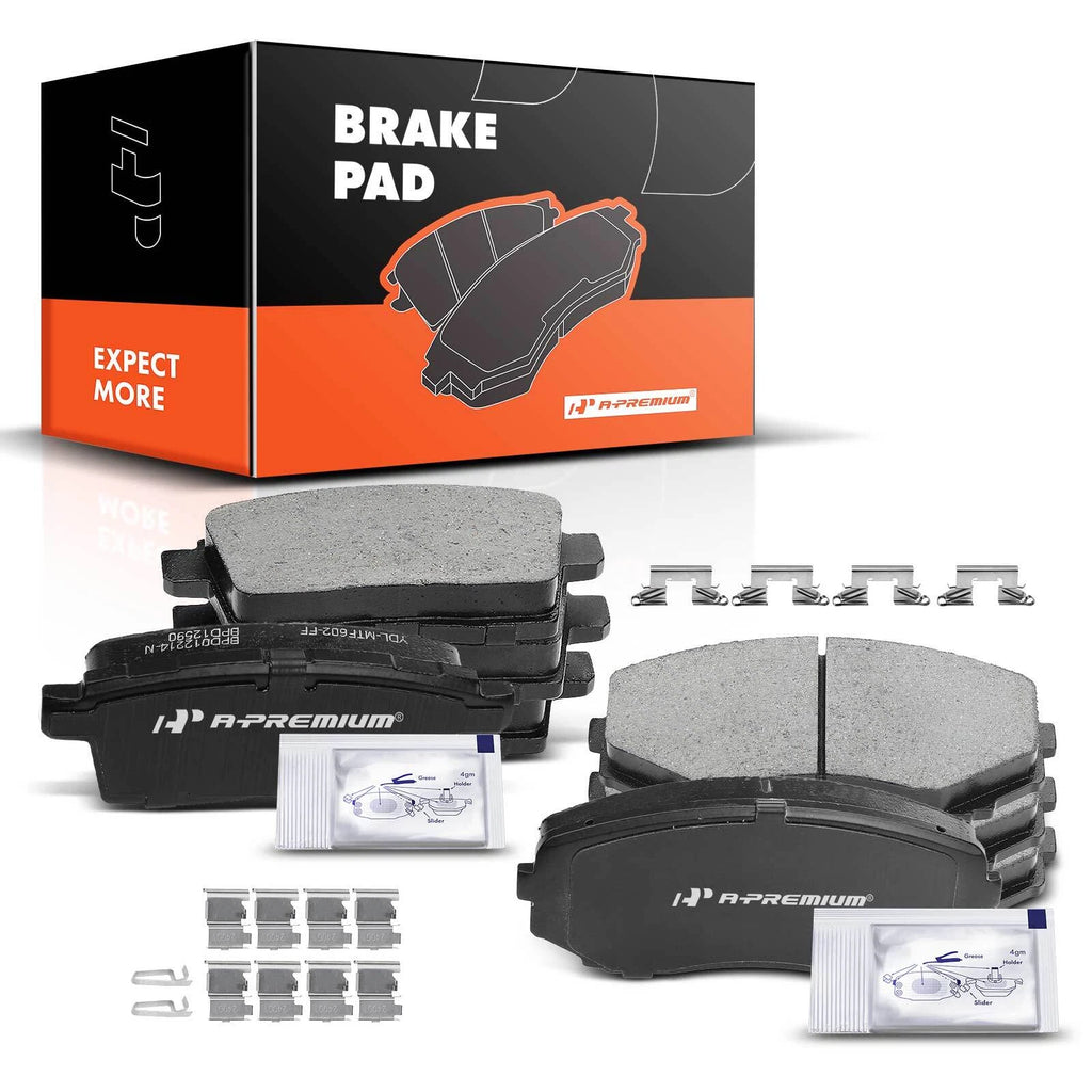 8x Ceramic Brake Pads for Mazda CX-9, CX-7, Ford Edge (2007–2019)