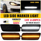 2X LED Side Marker Lights for Volkswagen MK6 GTI (2010–2014) Smoked White Amber