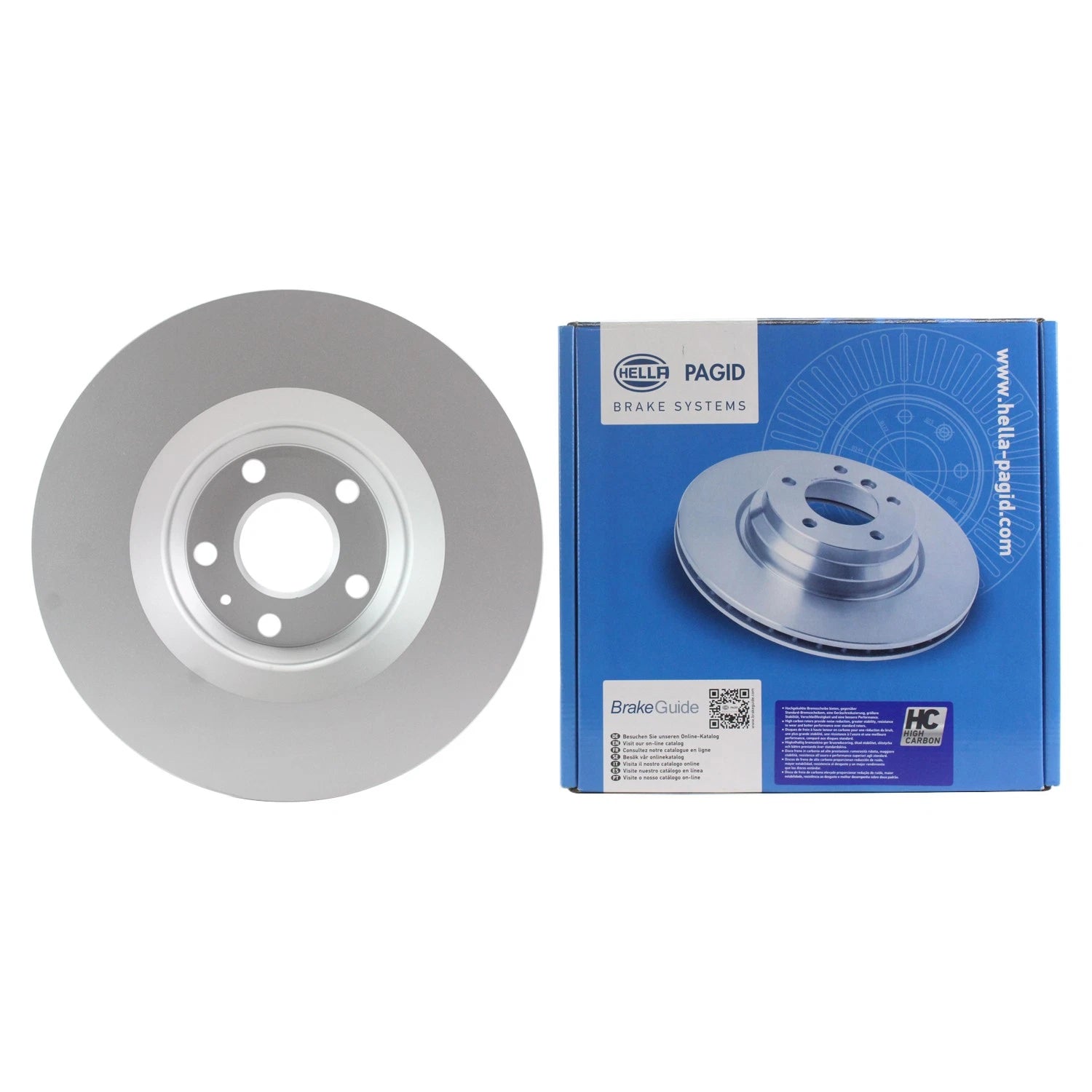 Hella Front Disc Brake Rotor for Audi TT TTS Quattro (2000–2015)