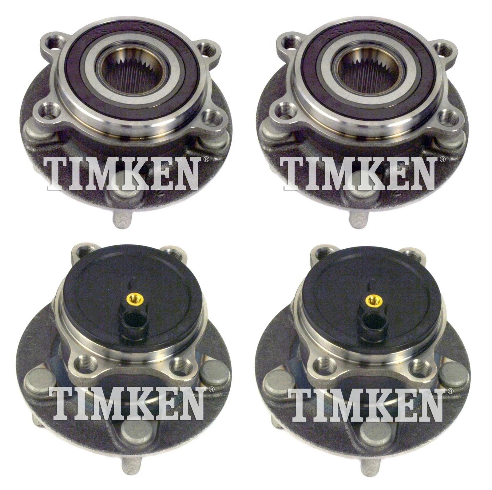 Front and Rear Wheel Bearing & Hub Assembly Kit for Mazda 6, CX-5 (2013–2021)