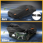 Waterproof Car Cover for BMW i4 (2022–2023) Black 190T-PU with Zipper