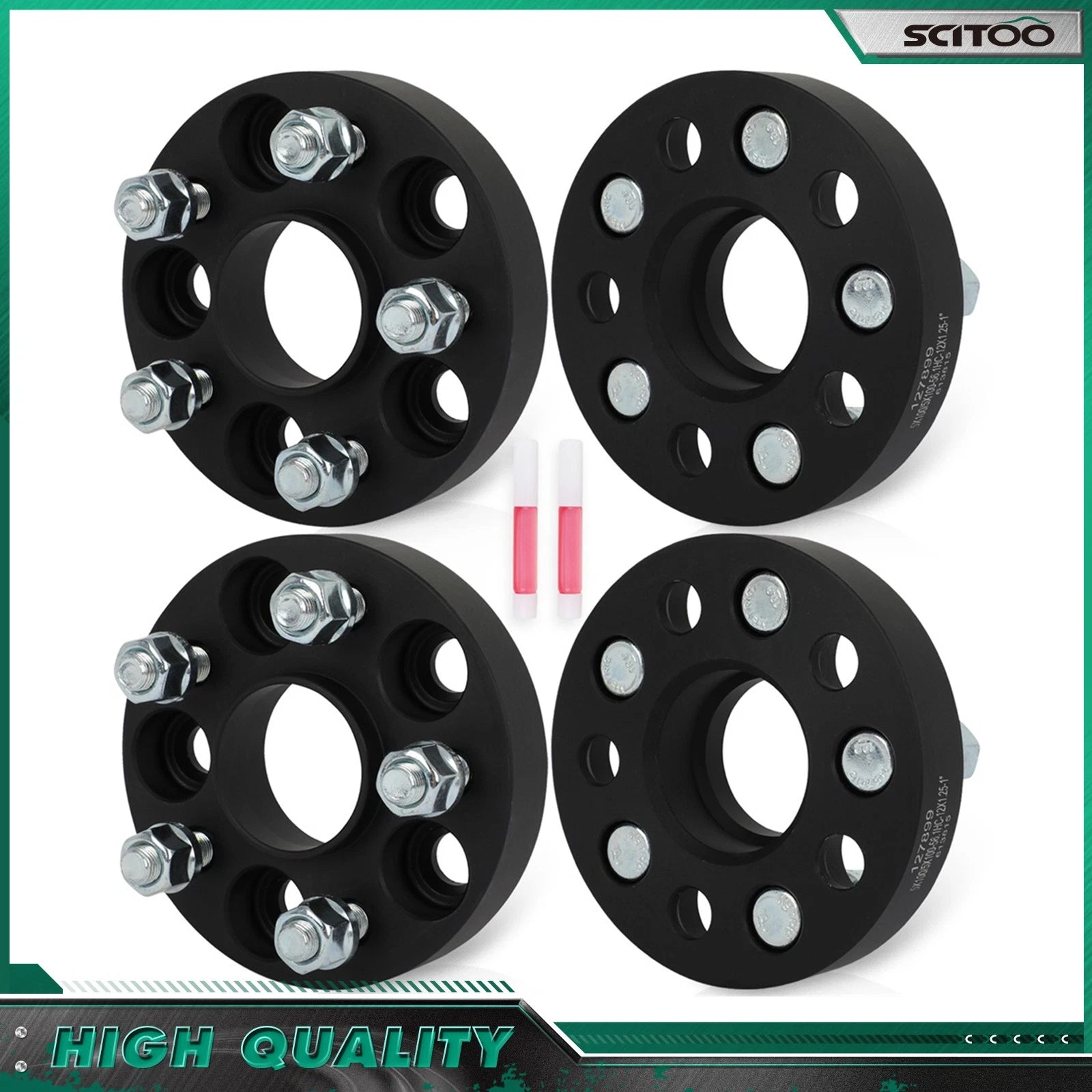 4X 1" Hub Centric Wheel Spacers 5x100 12x1.25 for Subaru Impreza (1993–2022)