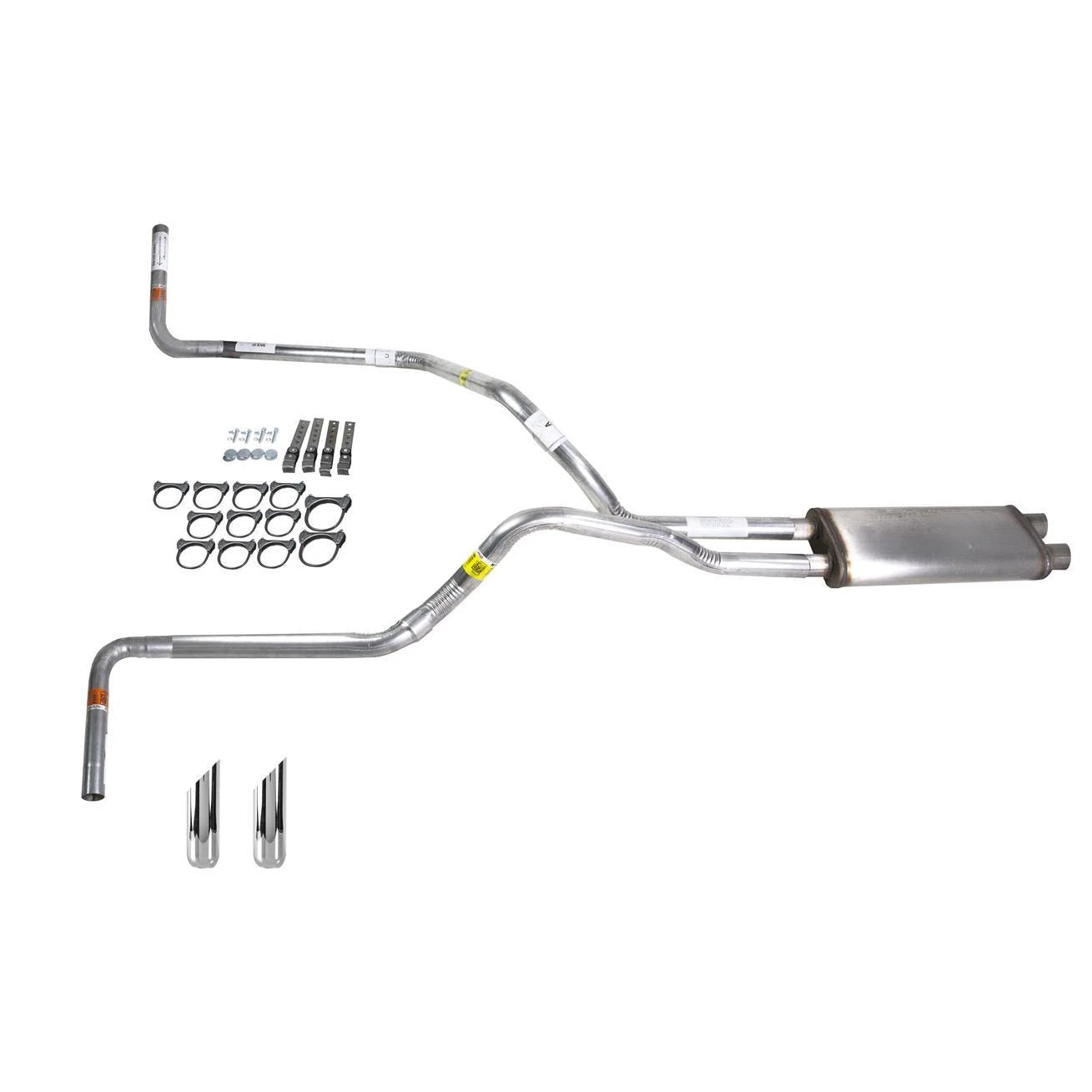 Dual Exhaust 2.5" Pipe & Muffler for Silverado 1996–1999