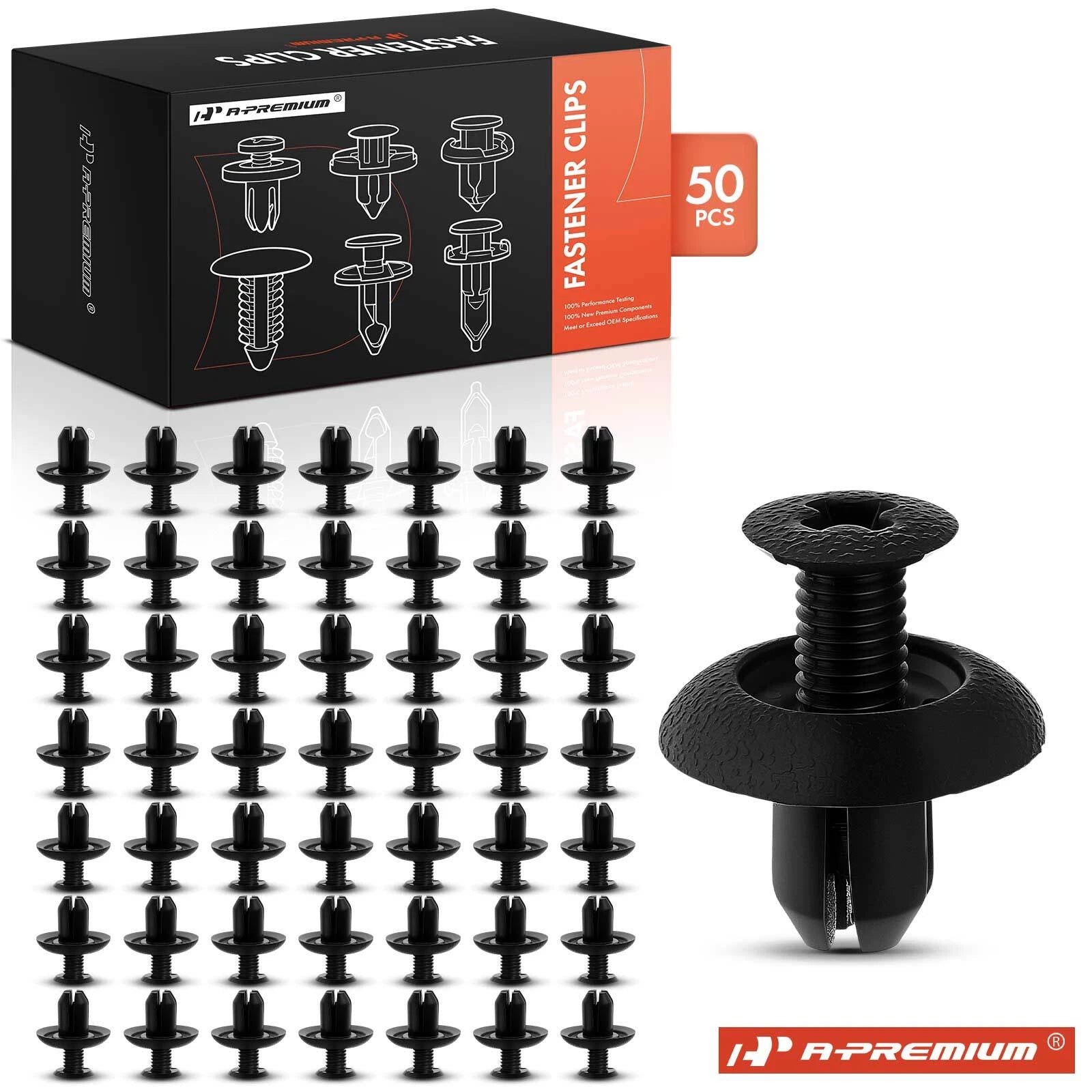 50x Fender Bumper Retainer Clips for Mitsubishi 