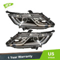 Set of 2 Headlights for Honda Odyssey (2018–2020) Halogen Clear Lens