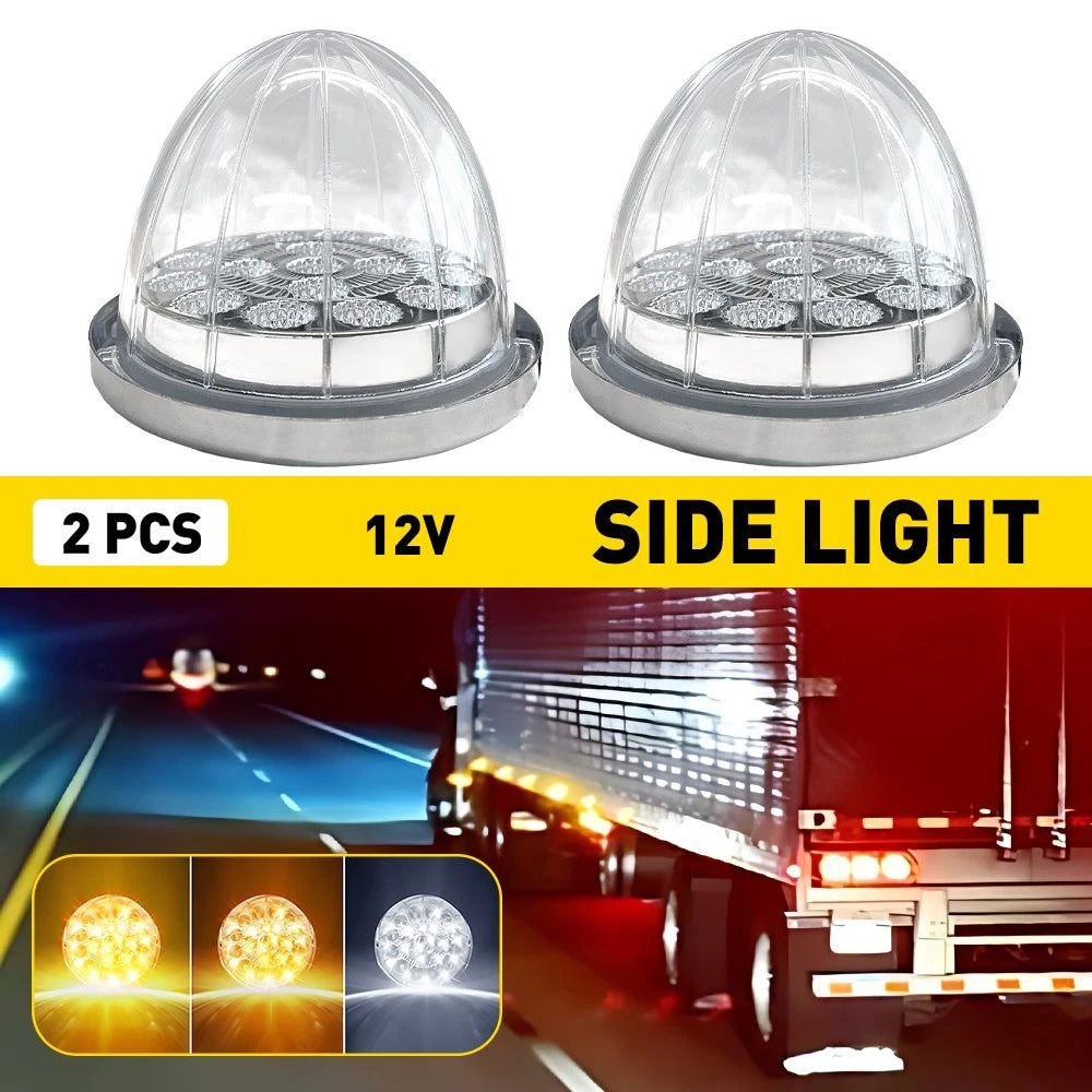 2X 17 LED Watermelon Marker Lights for Truck Trailer (12V)