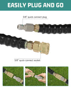 50ft Pressure Washer Hose 3/8" 4000 PSI with Couplers