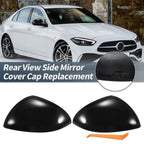 Rearview Mirror Cover Cap Gloss Black for Mercedes-Benz C S-Class (2022-2023)