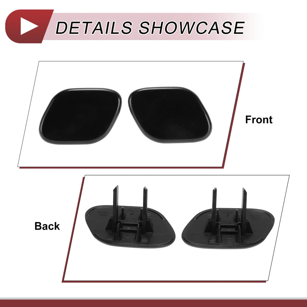 Headlight Washer Nozzle Cover Cap for Hyundai Santa Fe (2013–2018) 986812W000