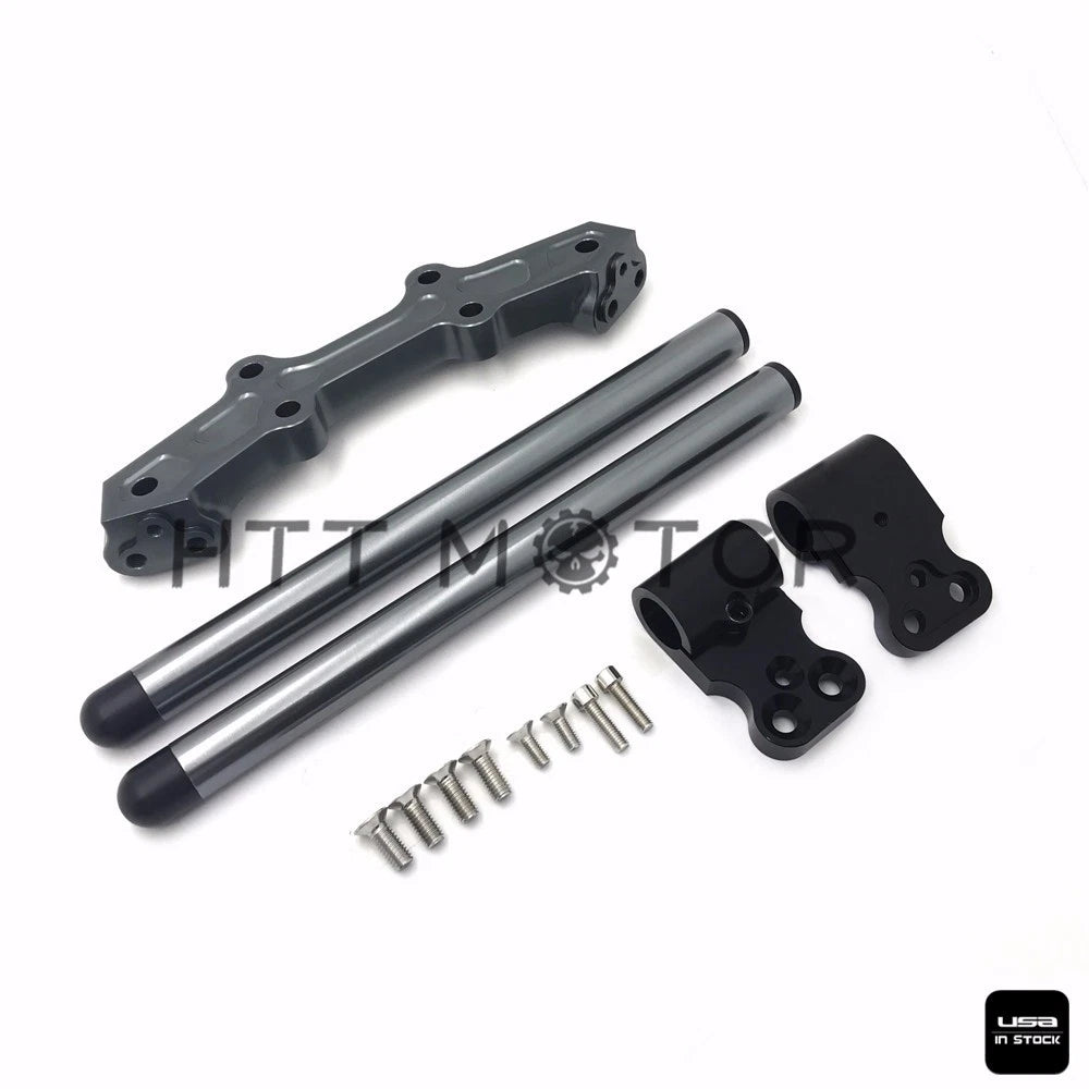 Clip-On Adapter Plate & Handlebars Set for Yamaha MT-07 FZ-07 (2014–2017)
