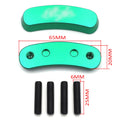 Green Mirror Block Off Base Plates for Kawasaki Ninja ZX-10R (2011–2015)