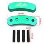 Green Mirror Block Off Base Plates for Kawasaki Ninja ZX-10R (2011–2015)