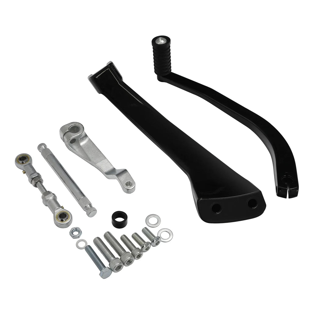Black Mid Controls Shift Side Kit for Harley Fat Bob Sport Glide (2018-2025)