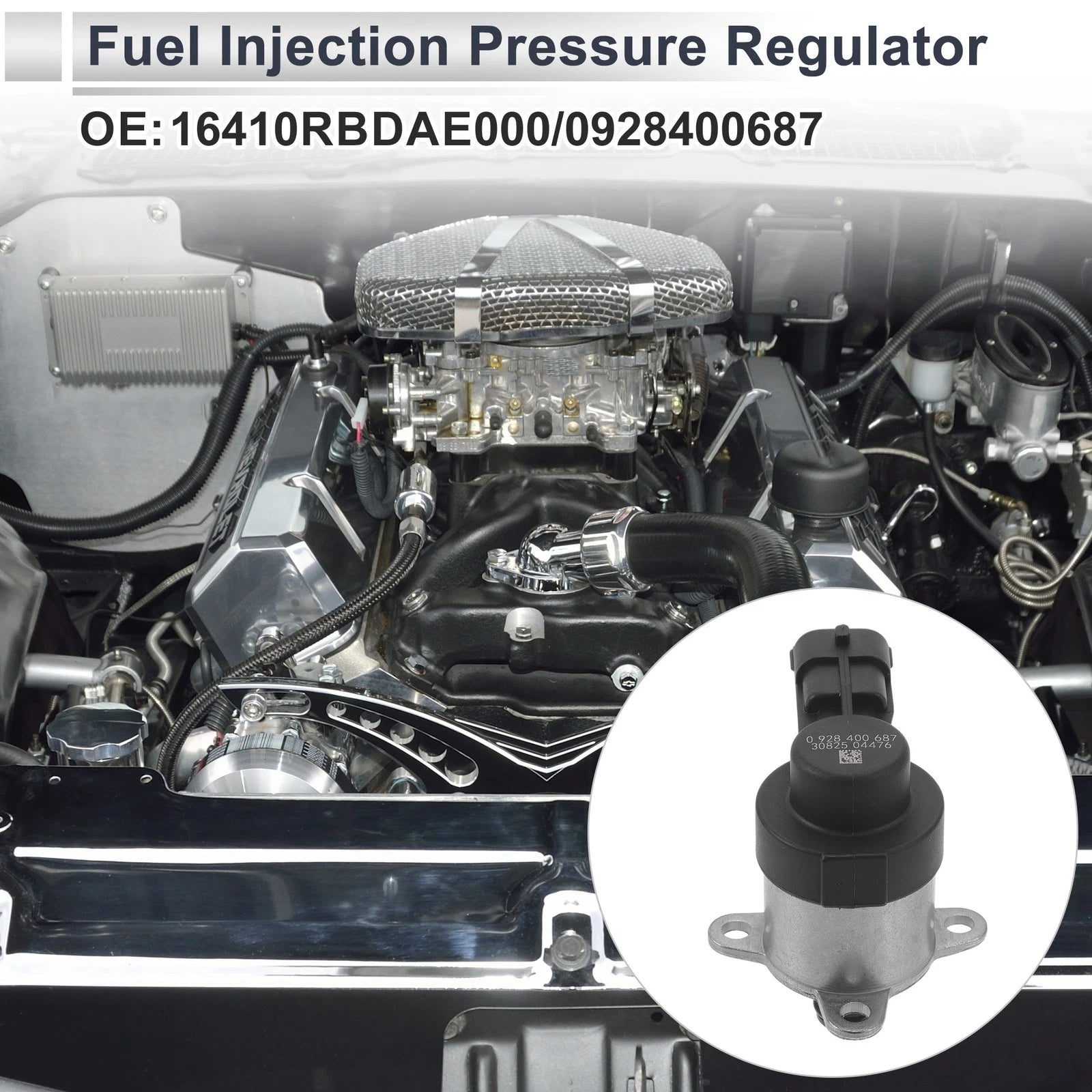 Fuel Pressure Regulator for Honda Accord (2004–2008) No. 16410RBDAE000 Metal 20-70 Psi