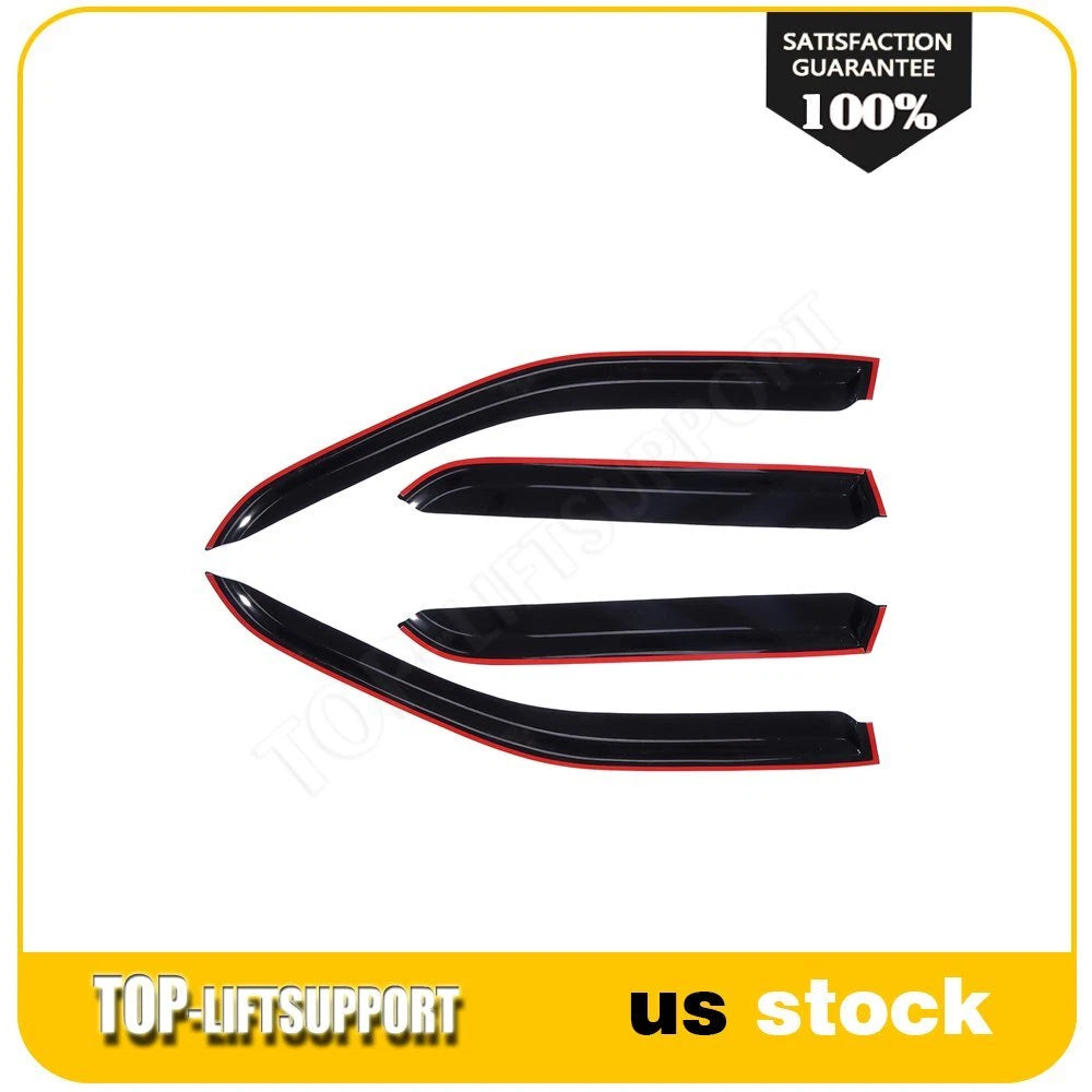 Wavy UV Window Visor Vent Shade Rain Guard for Honda CR-V (2002–2006)