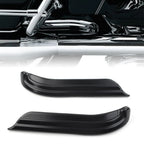 Louvered Swingarm Covers for Harley Touring Dresser (2009–2020) Black