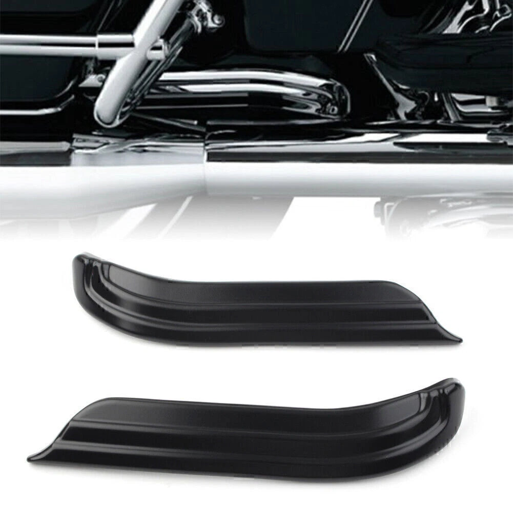 Louvered Swingarm Covers for Harley Touring Dresser (2009–2020) Black