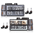 Chrome Smoke LED DRL Headlights for GMC C10 C/K Suburban (1994–2000)