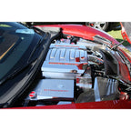 Chrome Stingray Cap Covers with Black CF Inlay for 2014-2019 Corvette Z06