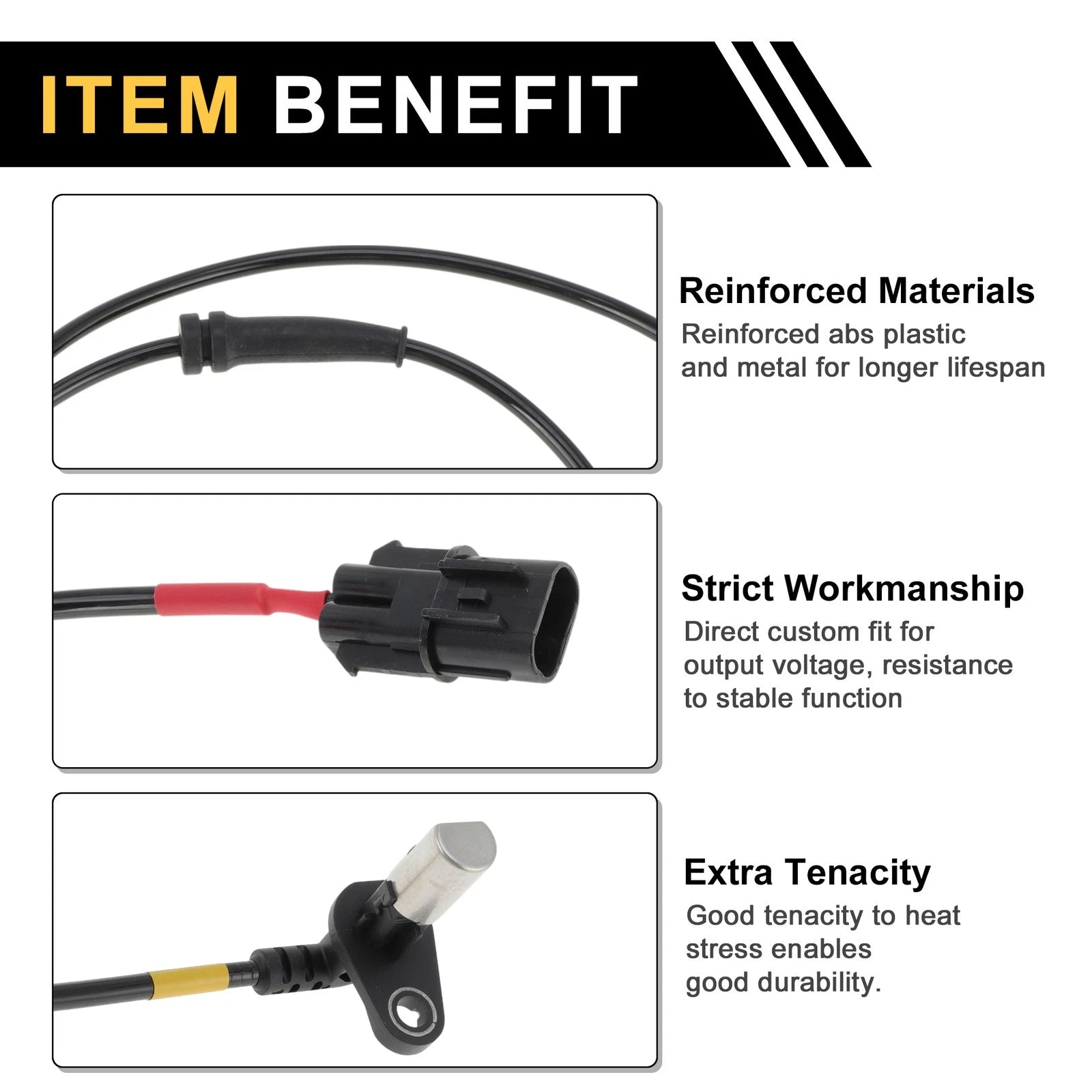 ABS Wheel Speed Sensor No. 956704H250 for Hyundai H-1 (2011) Front Left