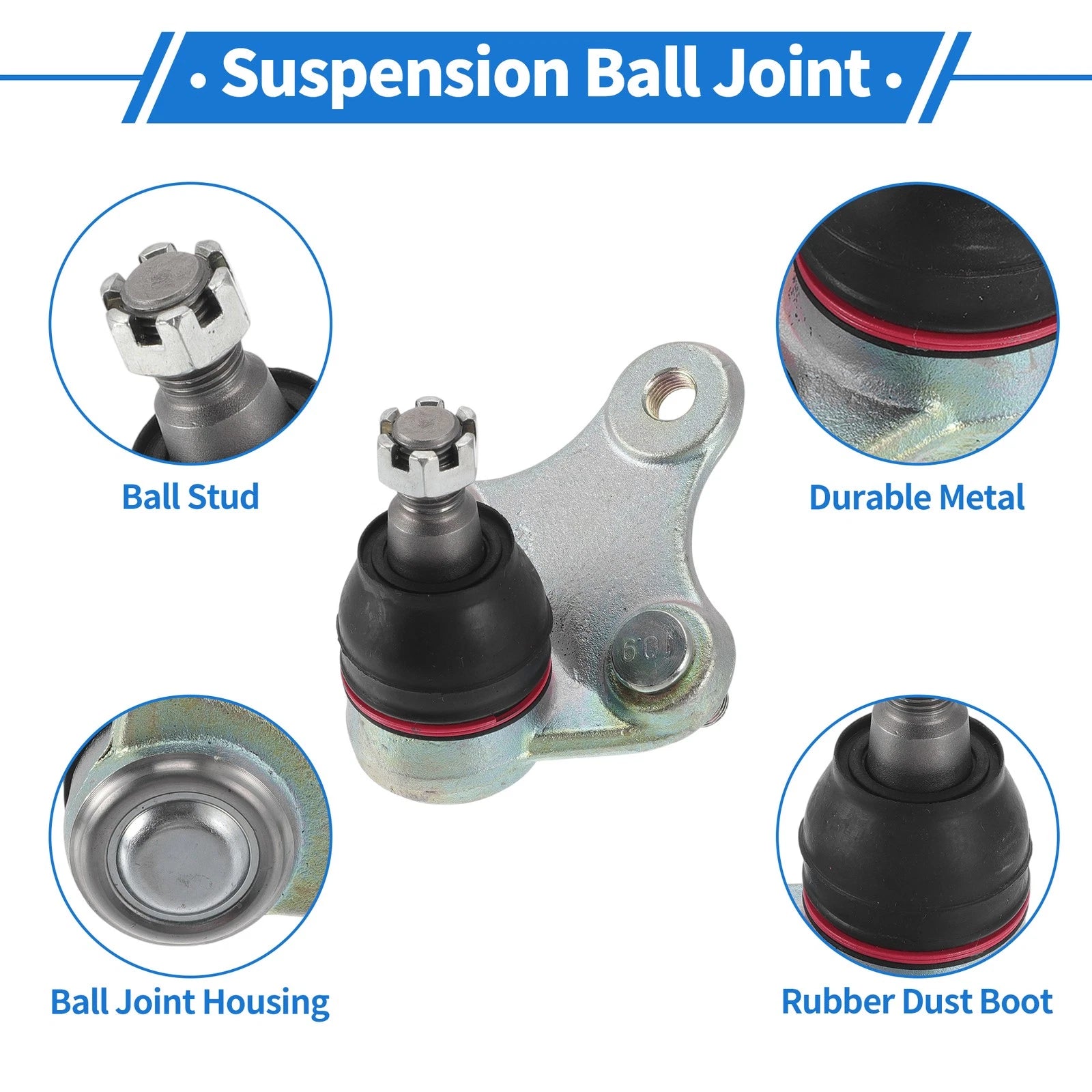 2X Front Lower Ball Joints for Toyota RAV4 (1996–2000) No.K90687/4333049025