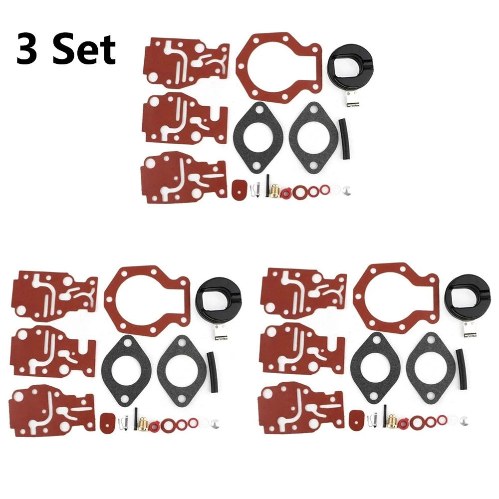 3X Carburetor Repair Kit for Johnson Evinrude 6-20 HP 0439073