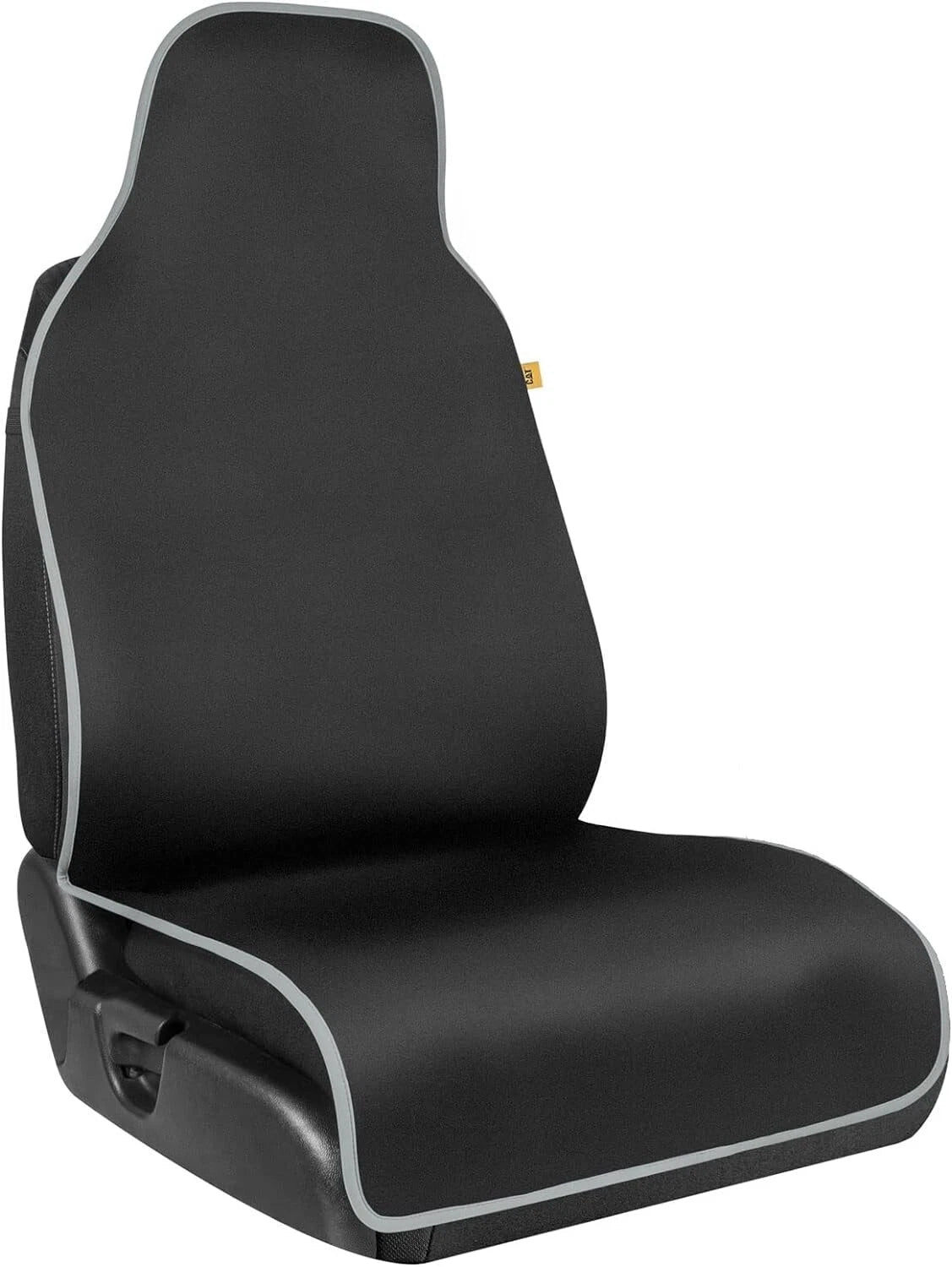 Waterproof Car Seat Cover for Caterpillar (Front Seats, 1 Piece, Gray Trim)