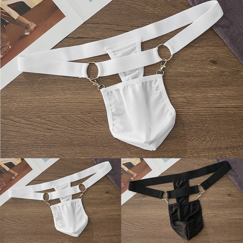 Size Chart Men's G-String T-Back Briefs Underpants (No specific make/model)