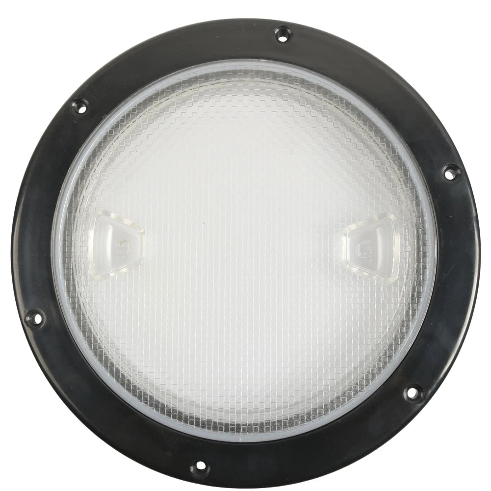 8 Inch Round Marine Deck Hatch Cover for Standard Openings (Black ABS)